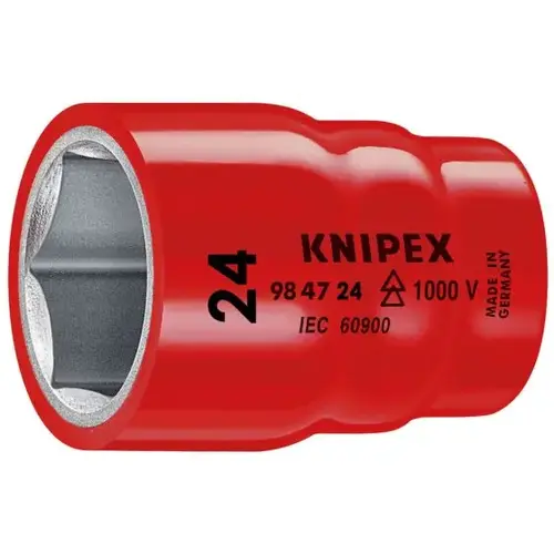 Hex Socket, 1/2" Drive-1000V, 24 mm Hex Socket, 1/2" Drive-1000V, 24 mm