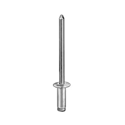 8932 Large Dome Head Blind Pan-L Rivet, 1/8 in Dia x 3/8 in L x 3/16 to 1/4 in Grip Range, Silver 8932 Large Dome Head Blind Pan-L Rivet, 1/8 in Dia x 3/8 in L x 3/16 to 1/4 in Grip Range, Silver