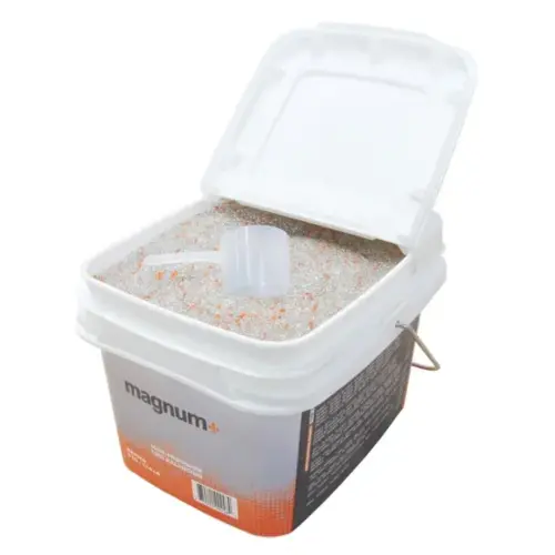 17.6 lb / 8 kg Bulk tub of MAGNUM+ Tire balancing beads 17.6 lb / 8 kg Bulk tub of MAGNUM+ Tire balancing beads