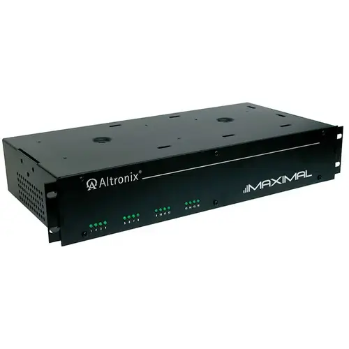 Rack Mount Access Power Controller, 115VAC 60Hz at 3.8A Input, 16 Fuse Protected Outputs 12/24VDC at 6A Rack Mount Access Power Controller, 115VAC 60Hz at 3.8A Input, 16 Fuse Protected Outputs 12/24VDC at 6A