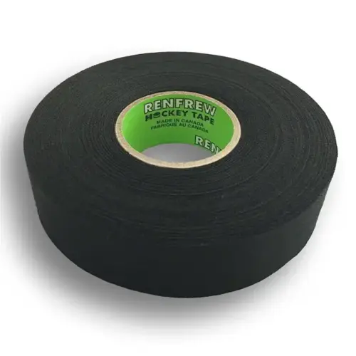 Renfrew Cloth Hockey Tape, 1" (Straight Edge Black, 25m long) Renfrew Cloth Hockey Tape, 1" (Straight Edge Black, 25m long)