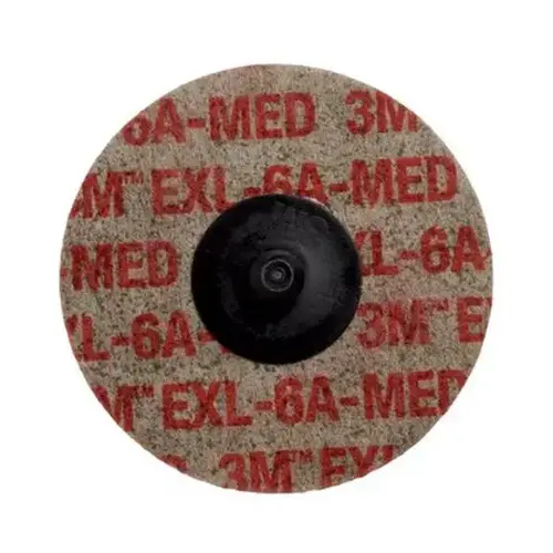 Scotch-Brite Roloc EXL Unitized Wheel, XL-UR, 6A Medium, TR, 3 in Scotch-Brite Roloc EXL Unitized Wheel, XL-UR, 6A Medium, TR, 3 in