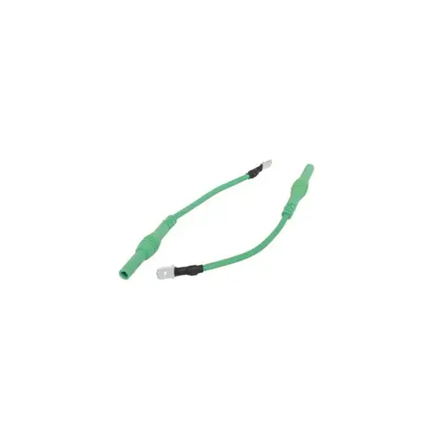 GREEN 4MM BANANA TO 1/4" MALE SPADE GREEN 4MM BANANA TO 1/4" MALE SPADE