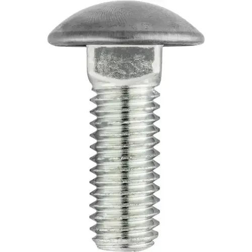 5239 Round Head Bumper Bolt, 3/8 in - 16 TPI x 1 in L, Stainless Steel Cap/Zinc 5239 Round Head Bumper Bolt, 3/8 in - 16 TPI x 1 in L, Stainless Steel Cap/Zinc