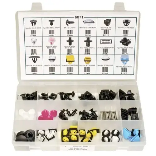 HYUNDAI & KIA CLIPS AND FASTENERS QUIK-SELECT KIT HYUNDAI & KIA CLIPS AND FASTENERS QUIK-SELECT KIT