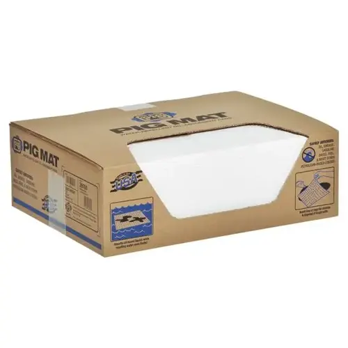 (100) 15" X 20" WHITE ABSORBENT PAD (100) 15" X 20" WHITE ABSORBENT PAD