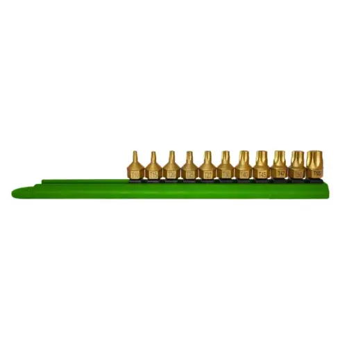 11PC DUAL DR TORX SET ON RAIL 11PC DUAL DR TORX SET ON RAIL