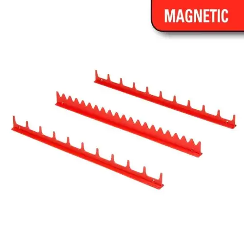 20 Tool Screwdriver Rail Set W/Mag Tape Red 20 Tool Screwdriver Rail Set W/Mag Tape Red