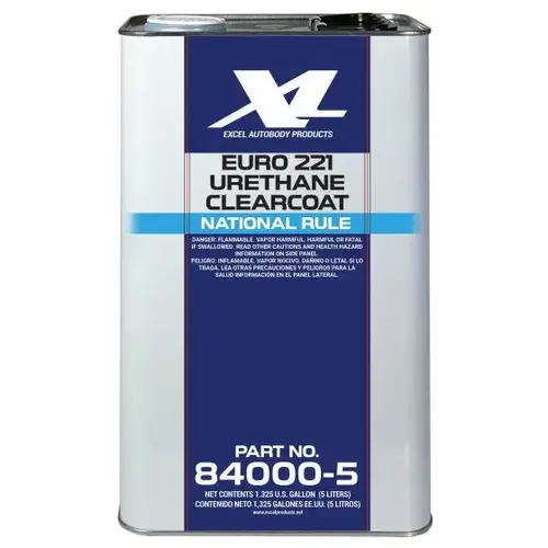EXCEL EURO 221 URETHANE CLEARCOAT, 5L, NATIONAL RULE EXCEL EURO 221 URETHANE CLEARCOAT, 5L, NATIONAL RULE