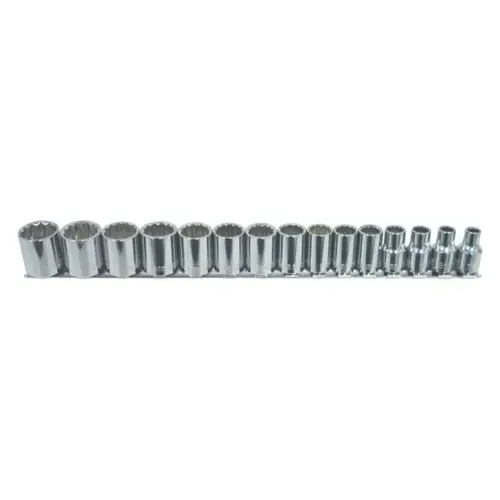 SOC SET 15PC 3/8DR MET 12PT SOC SET 15PC 3/8DR MET 12PT
