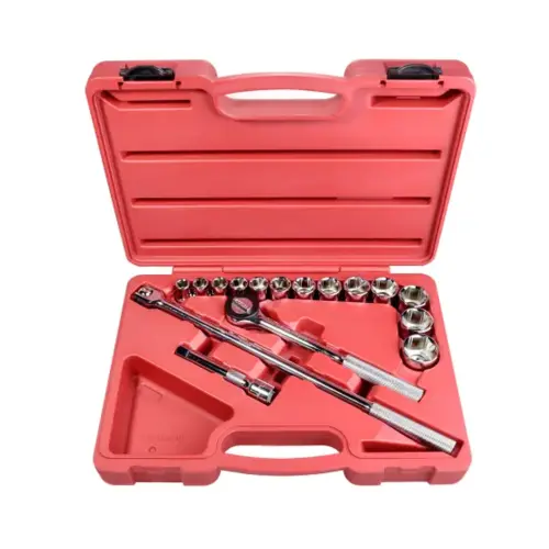 Socket Set 16 Piece SAE 1/2" Dr 6 pt Shallow Socket Set 16 Piece SAE 1/2" Dr 6 pt Shallow
