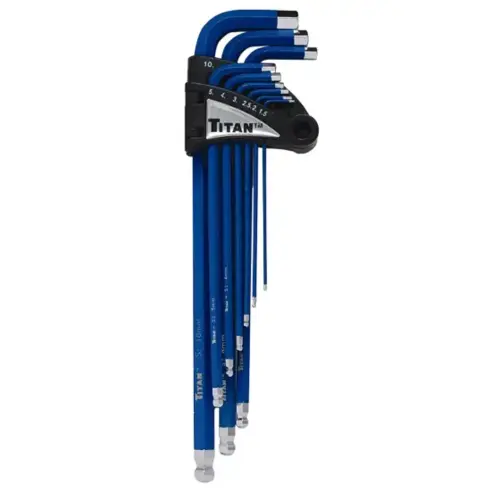 9 Pc. Xtra Long Arm Ball End Hex Key Set (Metric) 9 Pc. Xtra Long Arm Ball End Hex Key Set (Metric)