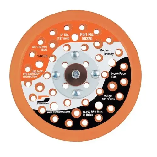 5" (127 mm) Dia. Vacuum Disc Pad, Hook-Face, 44 Holes 5" (127 mm) Dia. Vacuum Disc Pad, Hook-Face, 44 Holes