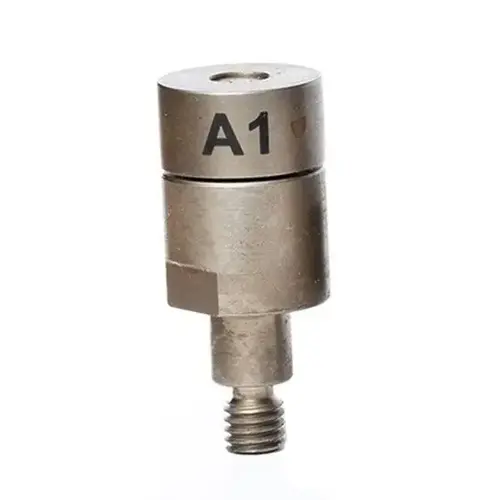 SPR 3.3mm setting die, A1 male, w/ M6 mount post for UNI-6700 riveting tool. SPR 3.3mm setting die, A1 male, w/ M6 mount post for UNI-6700 riveting tool.