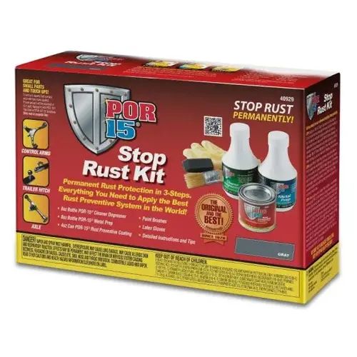 POR-15 Stop Rust Kit Gray 3-Step System POR-15 Stop Rust Kit Gray 3-Step System
