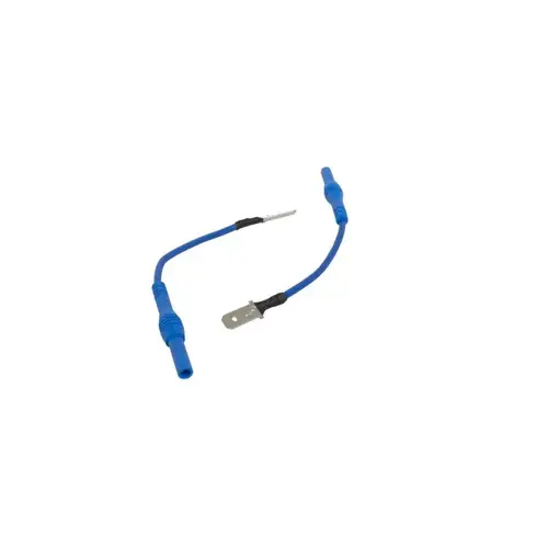 BLUE 4MM BANANA TO 7.75MM MALE SPADE BLUE 4MM BANANA TO 7.75MM MALE SPADE