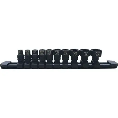 10-Piece 1/4? Drive Low Profile Nano Impact Sockets SAE 10-Piece 1/4? Drive Low Profile Nano Impact Sockets SAE