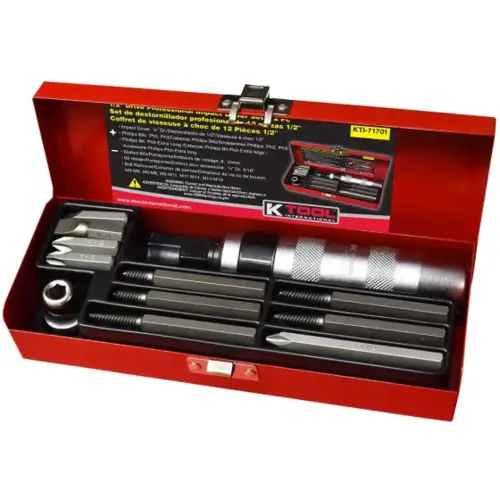 Impact Driver Set Professional 12 Piece 1/2 in. Dr Impact Driver Set Professional 12 Piece 1/2 in. Dr