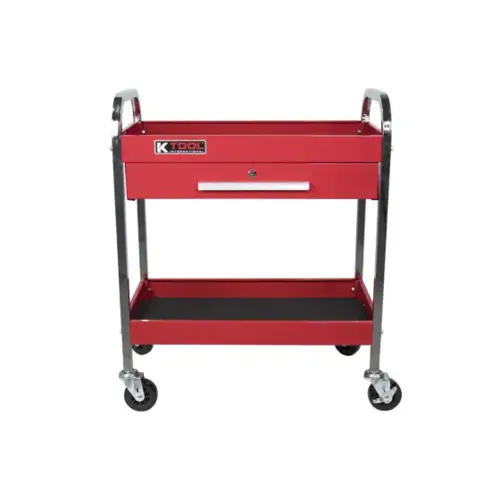 Service Tool Cart Steel 1-Drawer 2-Shelves Service Tool Cart Steel 1-Drawer 2-Shelves