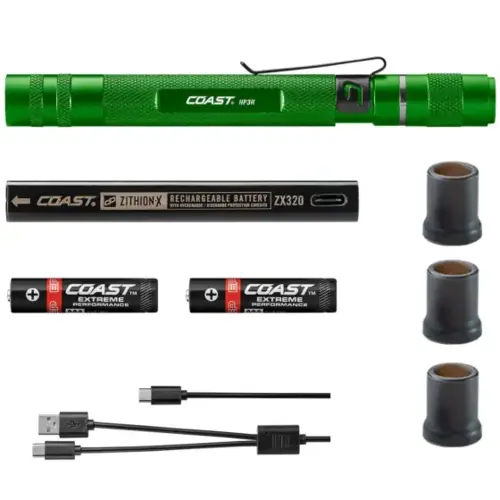HP3R 500 Lumen Rechargeable Penlight with Twist Focus - Green HP3R 500 Lumen Rechargeable Penlight with Twist Focus - Green