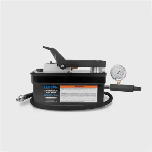 Hydraulic Pump With 6 Foot Hose & Gauge Hydraulic Pump With 6 Foot Hose & Gauge