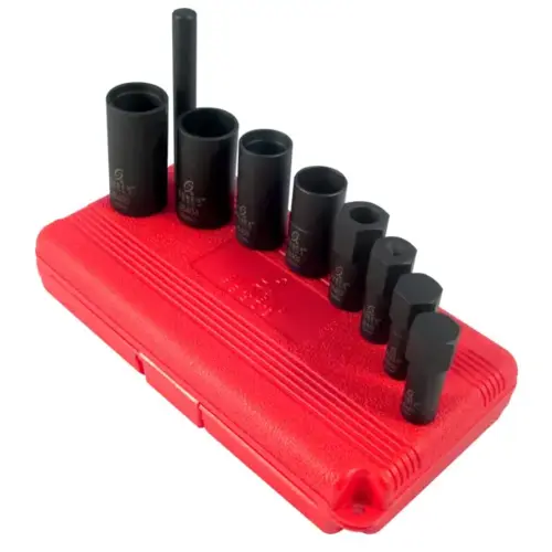 WHEEL AND HUBCAP LOCK REMOVAL KIT 9 PC. WHEEL AND HUBCAP LOCK REMOVAL KIT 9 PC.