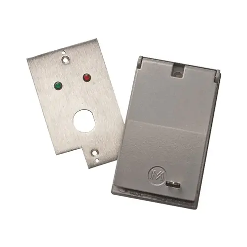 Weatherproof Remote Plate, Red/Green LEDs, 12/24VDC, Medeco Hole, Metal Cover Weatherproof Remote Plate, Red/Green LEDs, 12/24VDC, Medeco Hole, Metal Cover