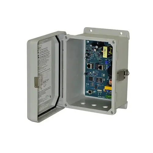 Outdoor Hi-PoE Midspan Injector, 115VAC 60Hz at 1.2A or 230VAC 50/60Hz at 0.75A Input, Single Port Maximum Power Hi-PoE 60W Outdoor Hi-PoE Midspan Injector, 115VAC 60Hz at 1.2A or 230VAC 50/60Hz at 0.75A Input, Single Port Maximum Power Hi-PoE 60W