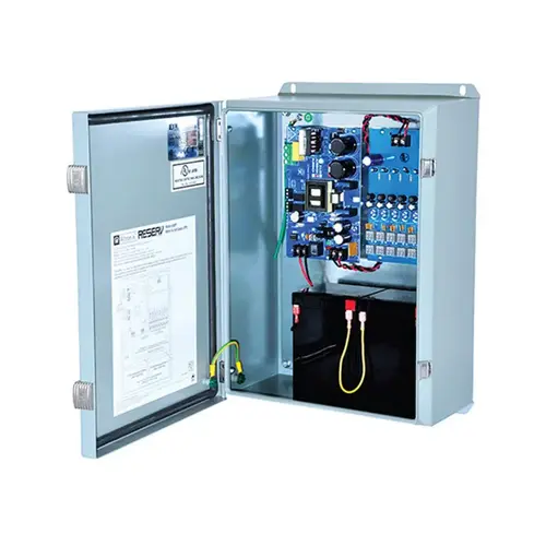 Video Surveillance UPS, 115VAC 60Hz at 3.5A Input, 16 PTC Protected Outputs 24VAC up to 4A Max, Weather Resistant Grey Enclosure Video Surveillance UPS, 115VAC 60Hz at 3.5A Input, 16 PTC Protected Outputs 24VAC up to 4A Max, Weather Resistant Grey Enclosure