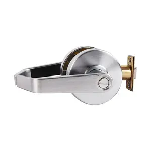 Arrow RL02SR 26D Privacy Cylindrical SR Lever and Rose Lock Satin Chrome Finish