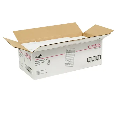 GUEST CHECK 2 PART CARBONLESS BOOK