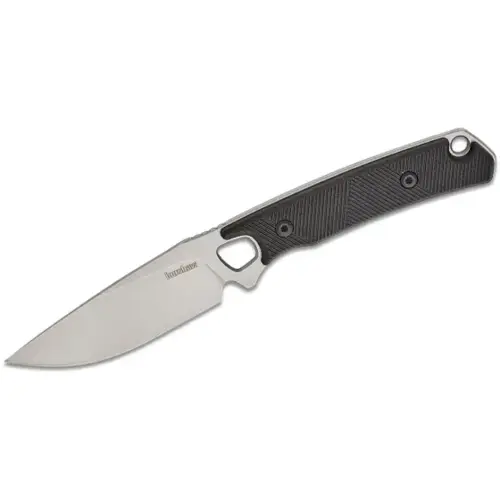 Steppe Drop Point Fixed Blade Field Knife with Polypropylene Sheath - Black/Gray Steppe Drop Point Fixed Blade Field Knife with Polypropylene Sheath - Black/Gray
