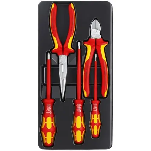 5 Pc 1000V Insulated Pliers and Screwdriver Set 5 Pc 1000V Insulated Pliers and Screwdriver Set