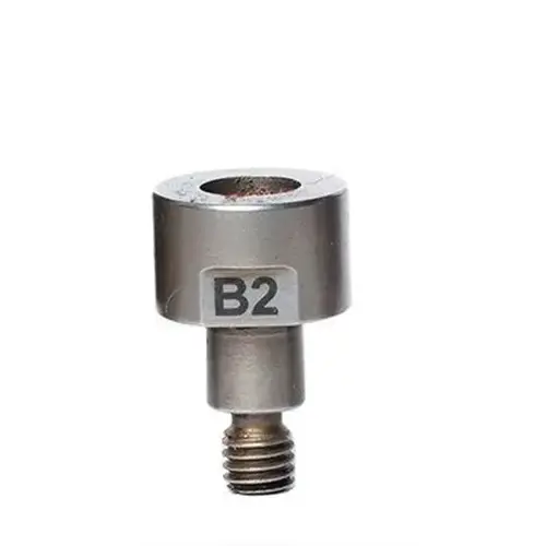 SPR 5.3mm forming die, B2 female, w/ M6 mount post for UNI-6700 riveting tool. SPR 5.3mm forming die, B2 female, w/ M6 mount post for UNI-6700 riveting tool.