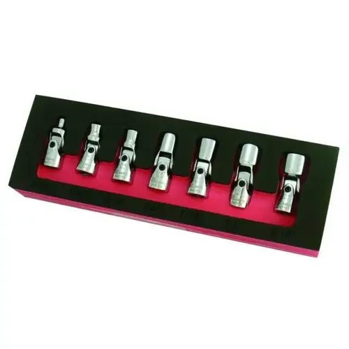 7pc. 1/4" Drive Flex Socket Set - 6 Point - SAE 7pc. 1/4" Drive Flex Socket Set - 6 Point - SAE
