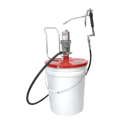 Portable Pneumatic Grease Pump, Fits 25-50 lbs. Pails, 40:1 Ratio Portable Pneumatic Grease Pump, Fits 25-50 lbs. Pails, 40:1 Ratio