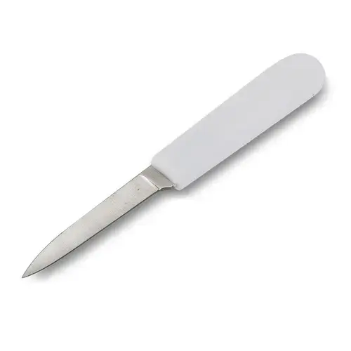 3-1/4" Paring Knife w/ Propylene Handles German Steel - White 3-1/4" Paring Knife w/ Propylene Handles German Steel - White