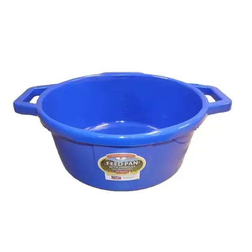 22 Qt Feed Pan w/ Handles - Blue 22 Qt Feed Pan w/ Handles - Blue