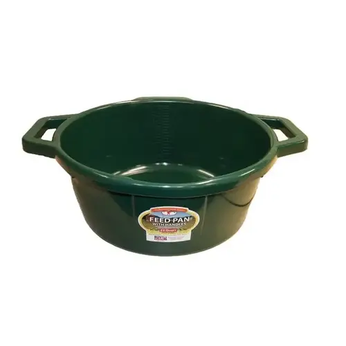 22 Qt Feed Pan w/ Handles - Green 22 Qt Feed Pan w/ Handles - Green