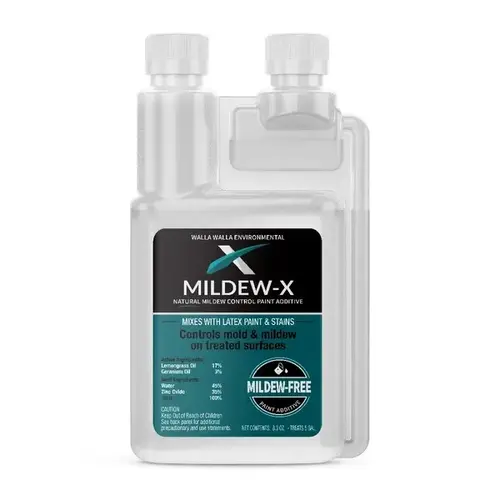 Mildew-X Natural Mildewcide Paint Additive - 8.3 oz (5-Gal) Mildew-X Natural Mildewcide Paint Additive - 8.3 oz (5-Gal)