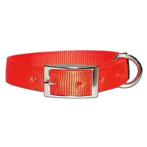Nylon Collar 1" x 19" - Neon Orange Nylon Collar 1" x 19" - Neon Orange