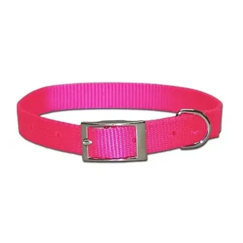 Nylon Collar 3/4" x 18" - Pink Nylon Collar 3/4" x 18" - Pink