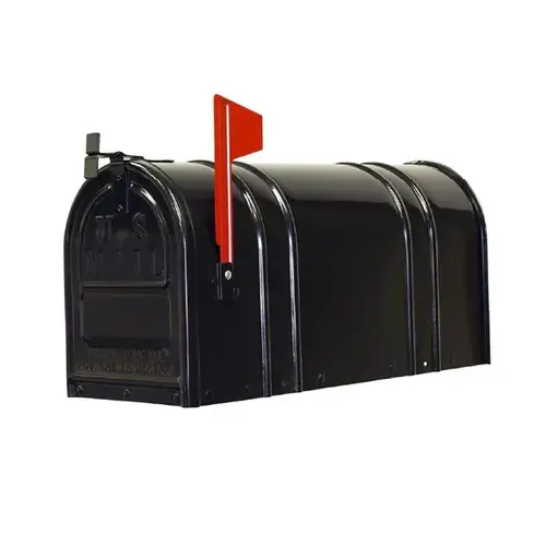 Rural Mailbox Large - Black Rural Mailbox Large - Black