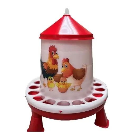 Illustrated Poultry Feeder w/ Legs - 4 lbs Illustrated Poultry Feeder w/ Legs - 4 lbs