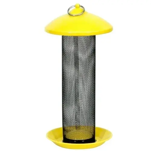 Finch Screen Feeder - Yellow / 1.6 lbs Capacity Finch Screen Feeder - Yellow / 1.6 lbs Capacity