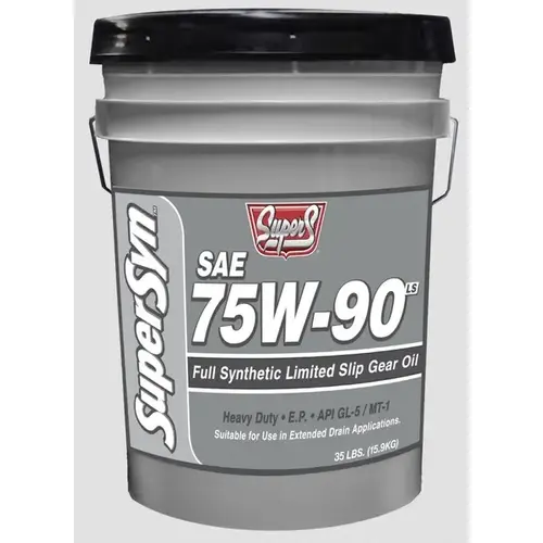 Super S SuperSyn Synthetic 75W-90 Limited Slip GL-5 Gear Oil - 5 Gallons Super S SuperSyn Synthetic 75W-90 Limited Slip GL-5 Gear Oil - 5 Gallons