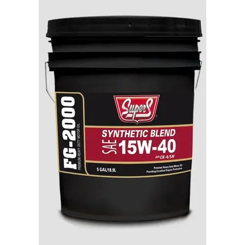 Super S FG-2000 Heavy Duty Synthetic Blend 15W-40 CK-4 - 5 Gallon Super S FG-2000 Heavy Duty Synthetic Blend 15W-40 CK-4 - 5 Gallon