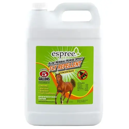 ESPREE ALOE HERBAL FLY REPELLENT 5:1 HORSE SPRAY - CONCENTRATE GALLON ESPREE ALOE HERBAL FLY REPELLENT 5:1 HORSE SPRAY - CONCENTRATE GALLON