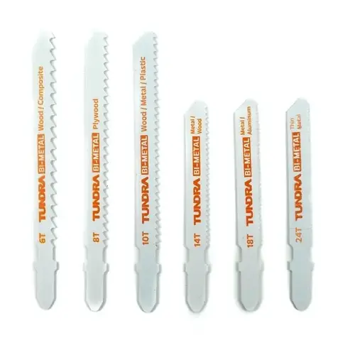 6-pc T-Shank Bi-Metal Jigsaw Set 6-pc T-Shank Bi-Metal Jigsaw Set