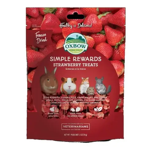 Oxbow Simple Rewards Strawberry Treats - 0.5 oz Oxbow Simple Rewards Strawberry Treats - 0.5 oz